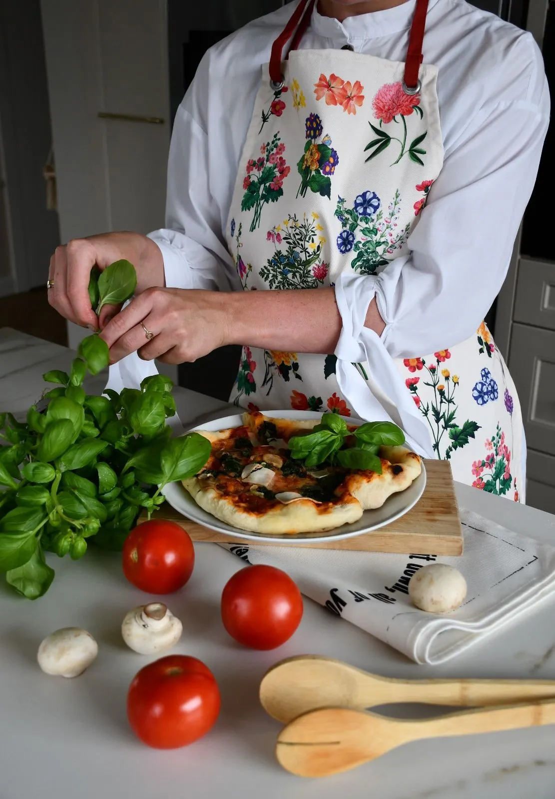 Beautiful floral apron