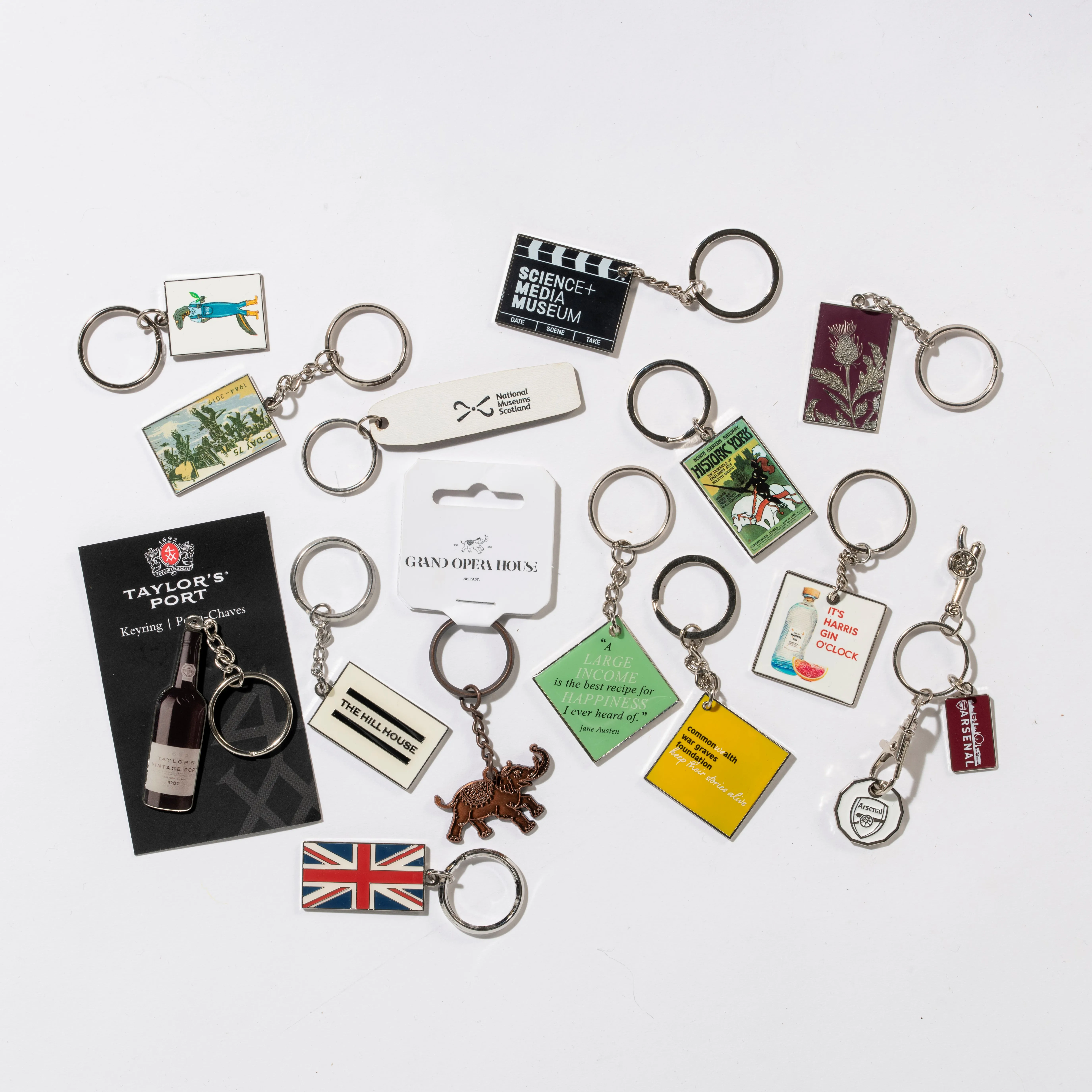 Bespoke printed keyrings